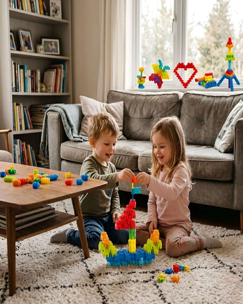 SET DE CONSTRUCCION BLOQUES EDUCATIVOS 300 PIEZAS WOOPIE - 5