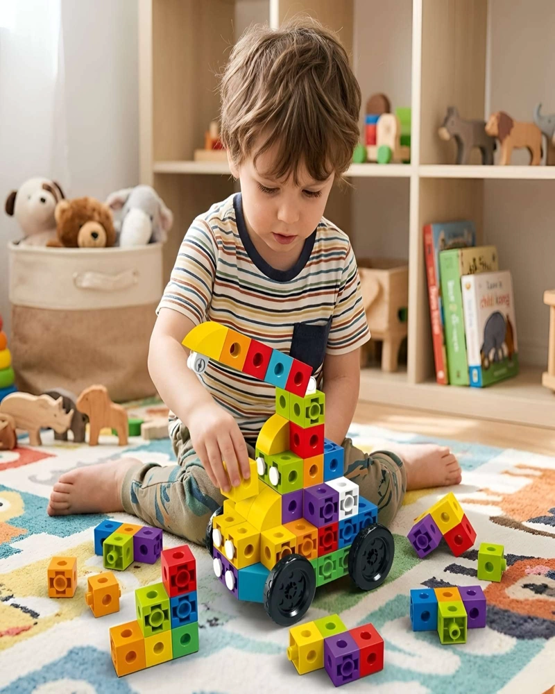 SET DE CONSTRUCCION BLOQUES EDUCATIVOS 300 PIEZAS WOOPIE - 6