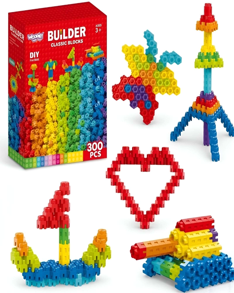 SET DE CONSTRUCCION BLOQUES EDUCATIVOS 300 PIEZAS WOOPIE - 7
