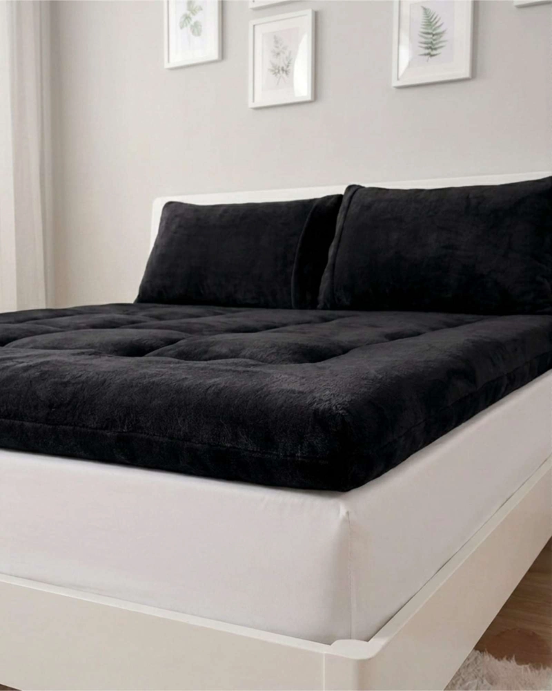 CUBRE COLCHON ACOLCHADO PLUSH ULTRA SUAVE 2 PLAZAS - 6