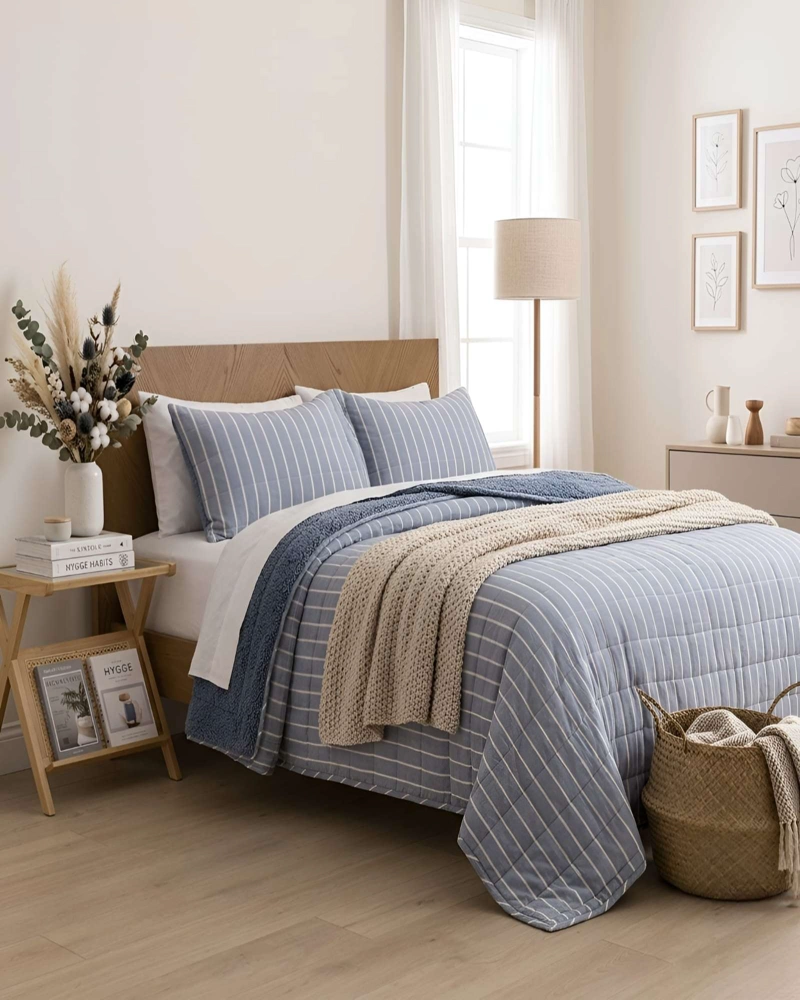 PLUMON QUILT 2 PLAZAS CON SHERPA PALMA CATIONIC SUAVE - 2