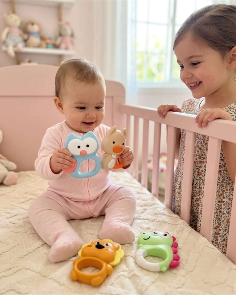 SET DE SONAJEROS PARA BEBE  JUGUETE DE APRENDIZAJE TEMPRANO - 1