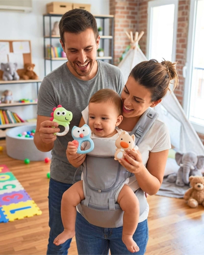SET DE SONAJEROS PARA BEBE  JUGUETE DE APRENDIZAJE TEMPRANO - 3