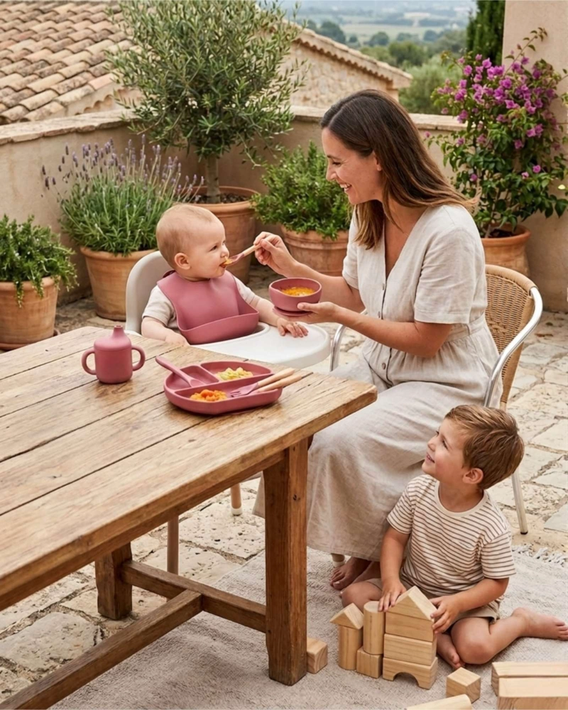 SET DE ALIMENTACION DE SILICONA PARA BEBE  6 PIEZAS - 3