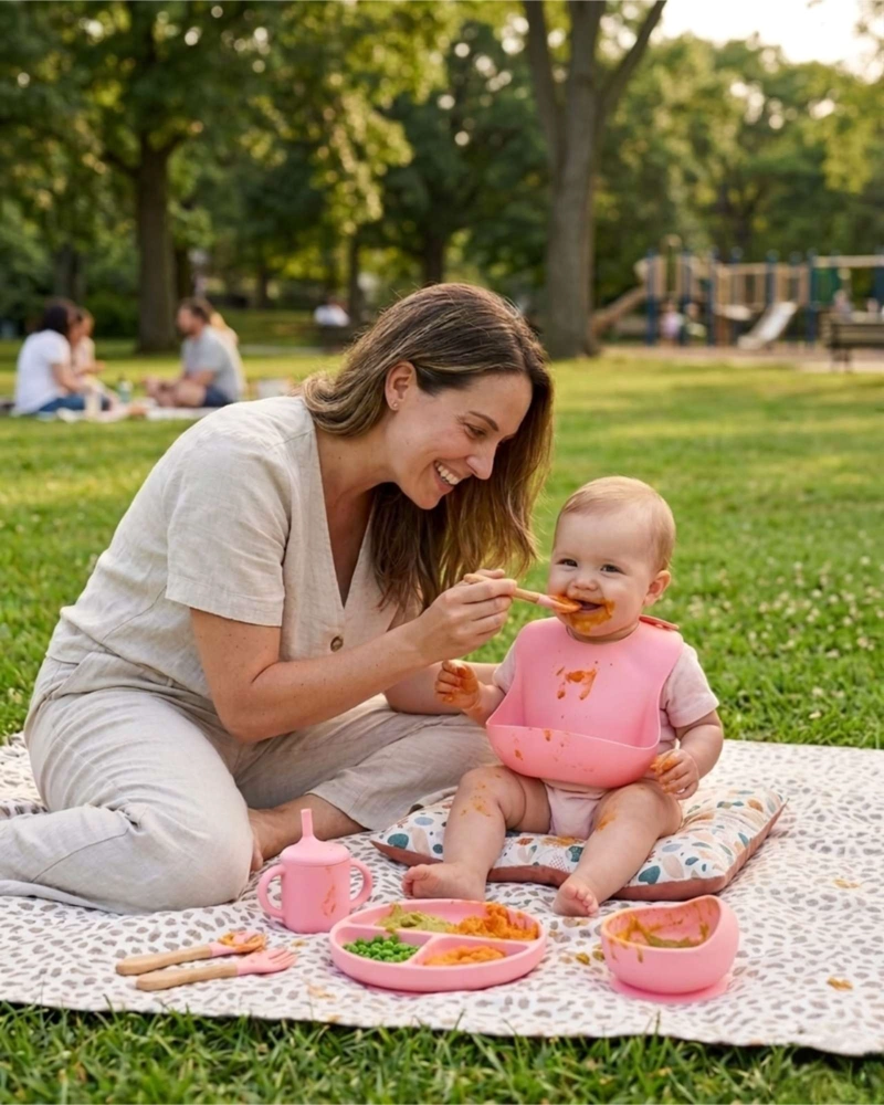 SET DE ALIMENTACION DE SILICONA PARA BEBE  6 PIEZAS - 3