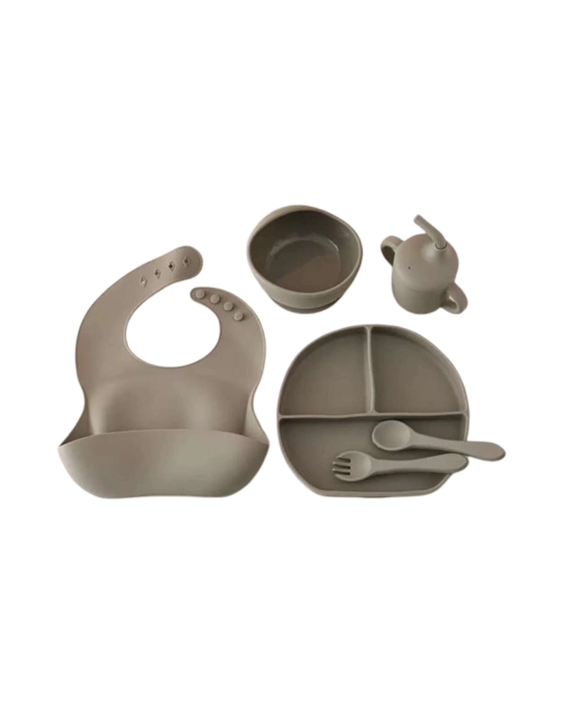 SET DE ALIMENTACION DE SILICONA PARA BEBE  6 PIEZAS - 6