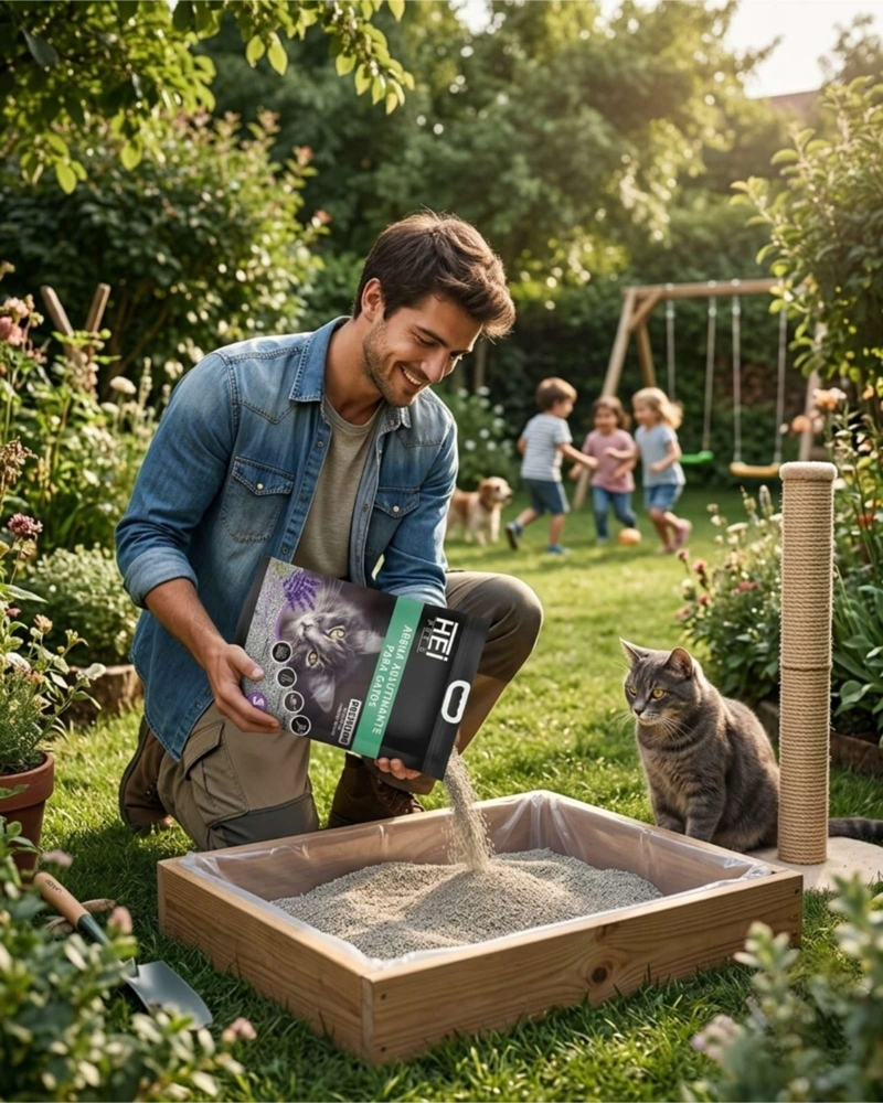 ARENA SANITARIA GATOS CARBON ACTIVO LAVANDA 5L - 4