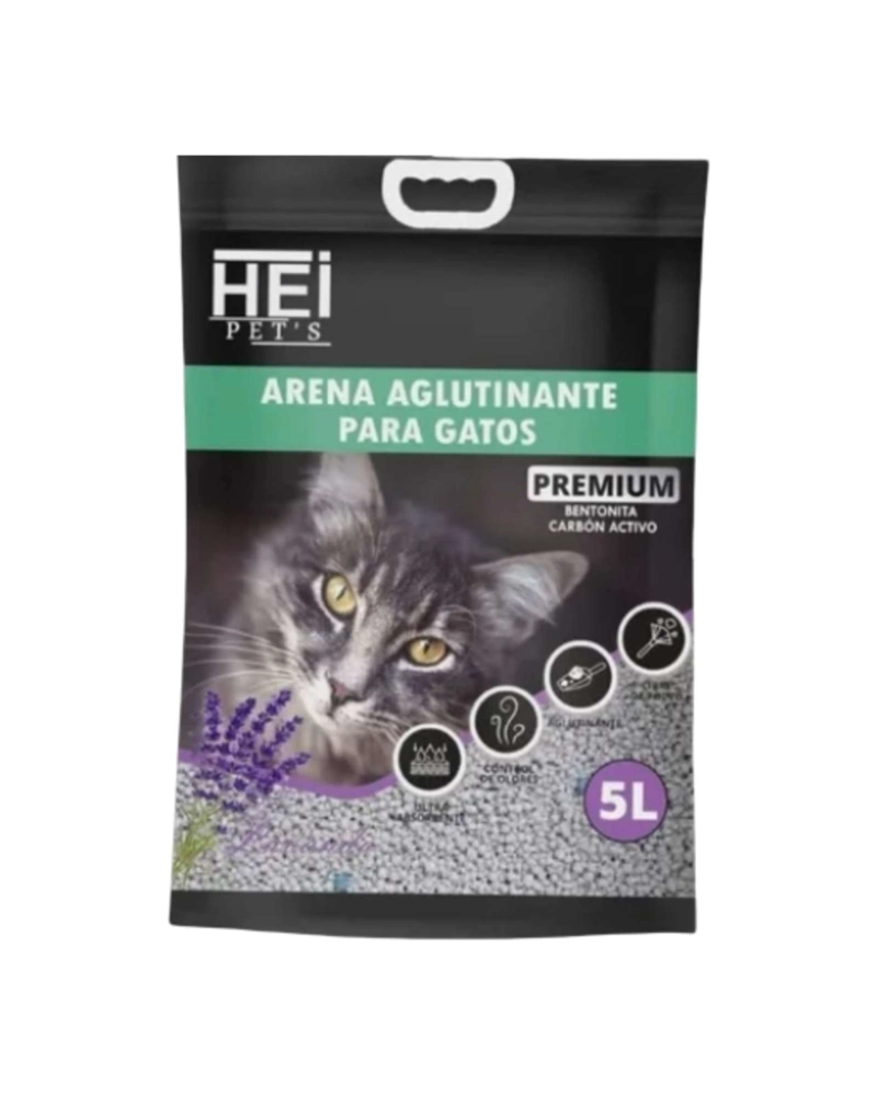 ARENA SANITARIA GATOS CARBON ACTIVO LAVANDA 5L - 5