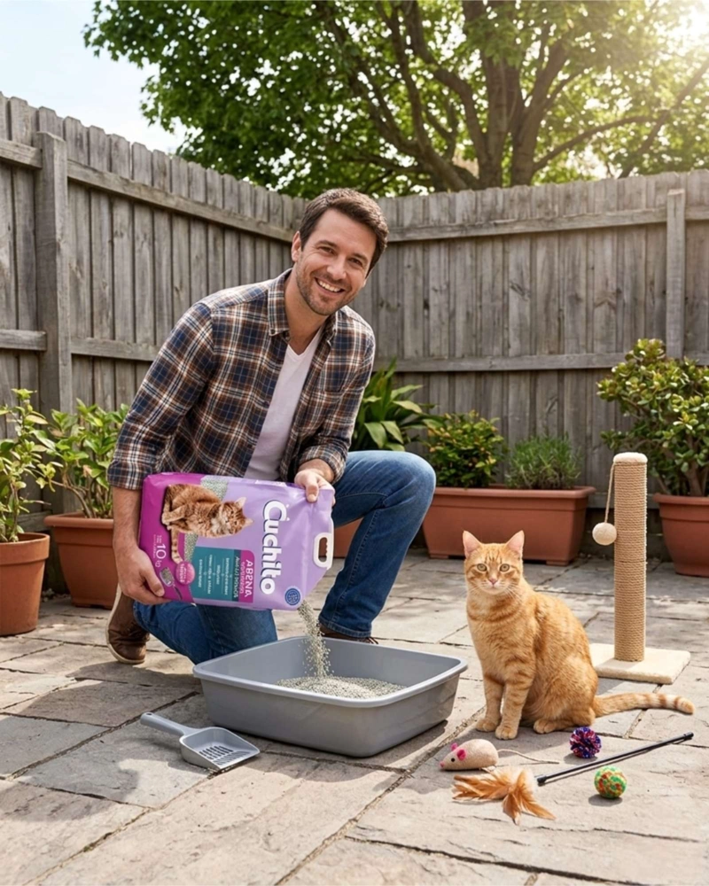 ARENA PARA GATOS AGLUTINANTE SANITARIA LAVANDA 10 KG - 1