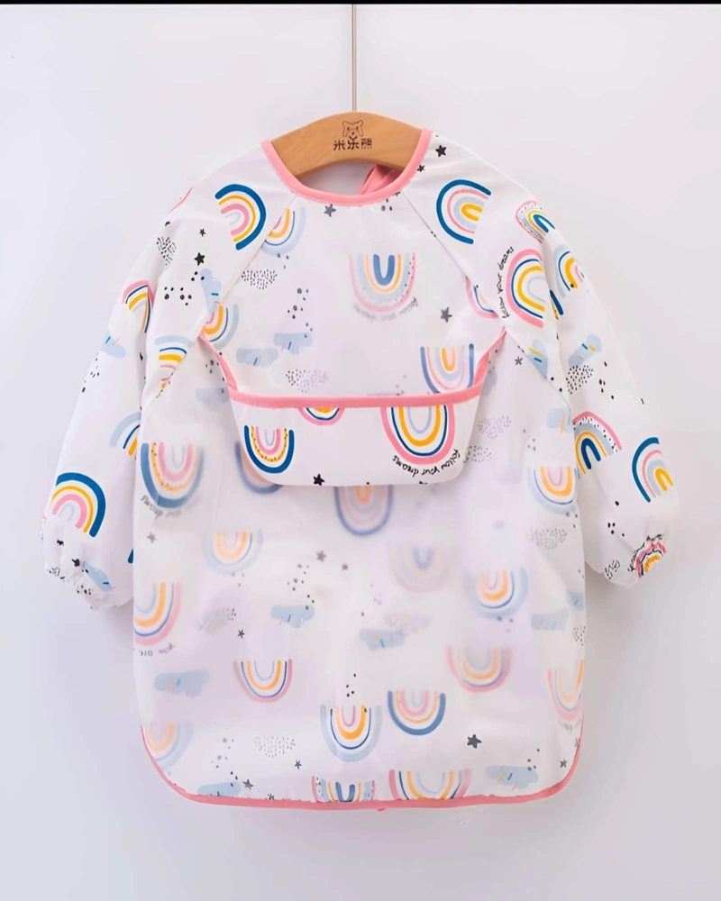 BABERO DE MANGA LARGA IMPERMEABLE PARA BEBE S ALIMENTACION - 6