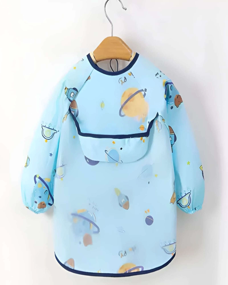 BABERO DE MANGA LARGA IMPERMEABLE PARA BEBE S ALIMENTACION - 6