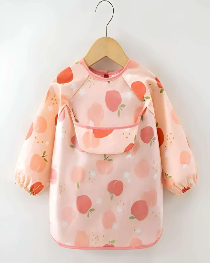 BABERO DE MANGA LARGA IMPERMEABLE PARA BEBE S ALIMENTACION - 6