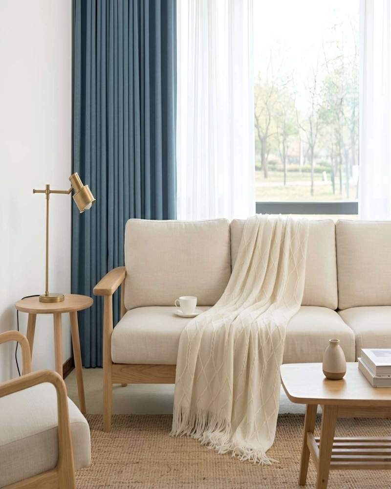 MANTA PIECERA DE SILLON SILLON Y CAMA TEJIDA ROMBOS 127X172 - 4