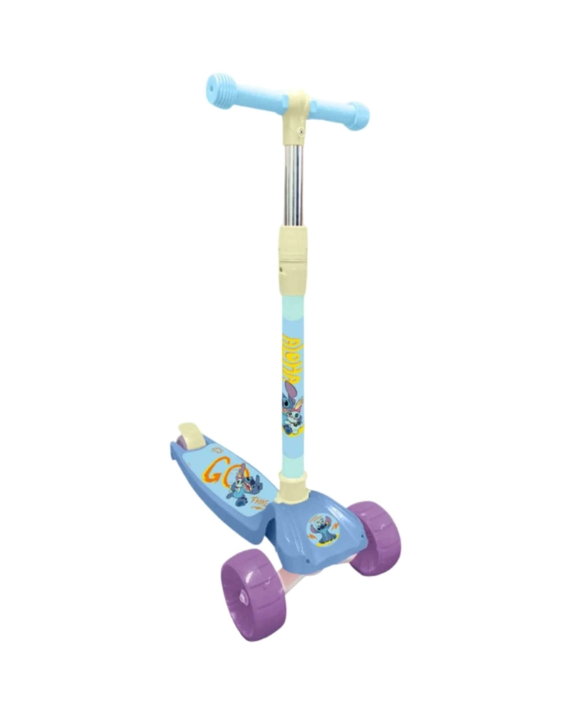 SCOOTER INFANTIL AJUSTABLE DE 3 RUEDAS TONOS AZULES Y DETALLES MORADOS - 6