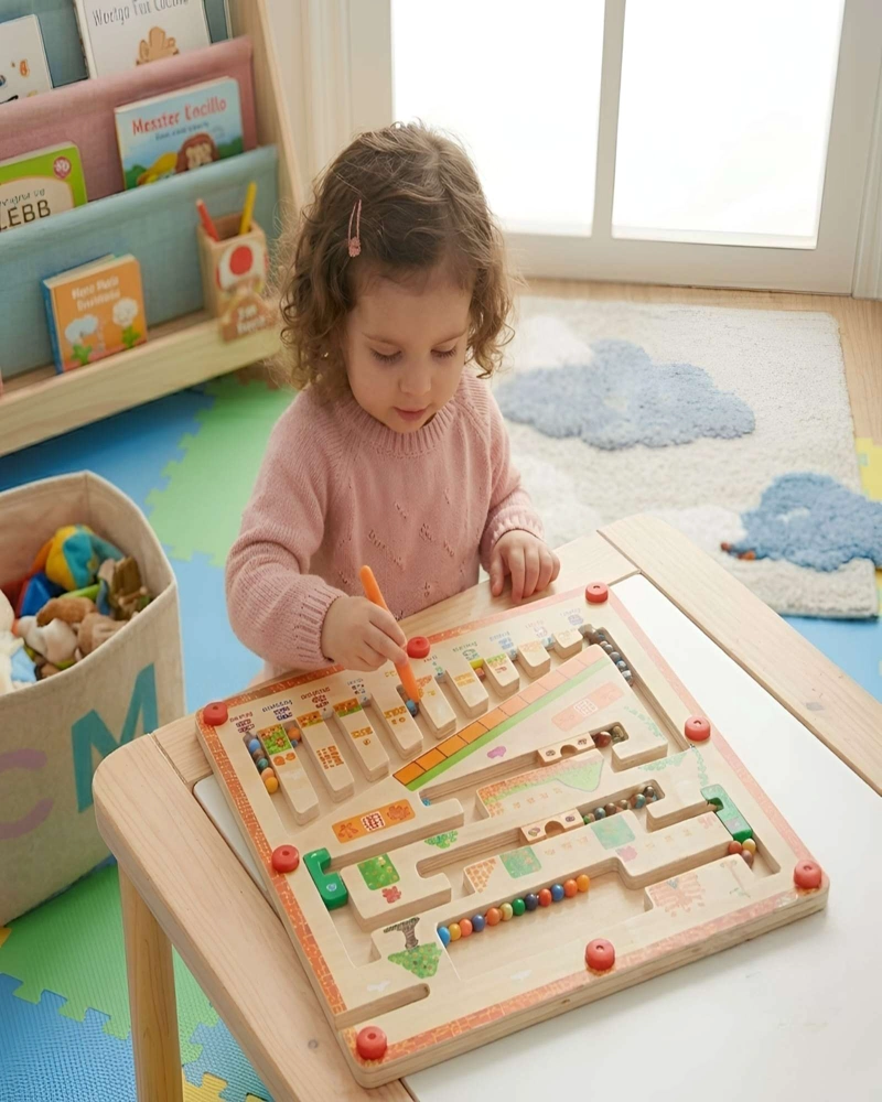 LABERINTO MAGNETICO MADERA MONTESSORI JUGUETE DIDACTICO - 3