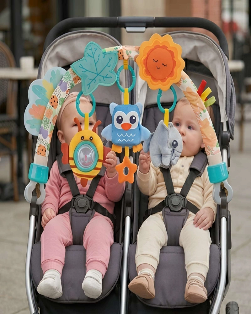 ARCO DE JUEGOS PARA COCHE O SILLA DE AUTO - JUGUETE ESTIMULANTE PARA BEBE - 1