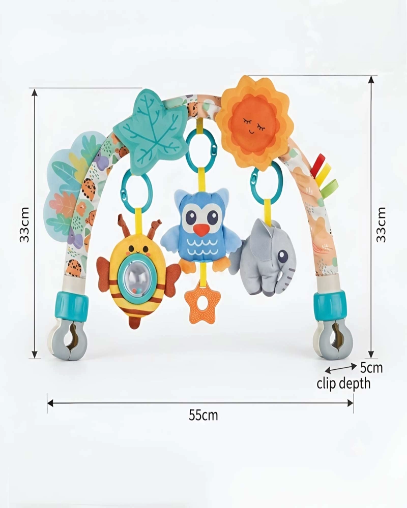 ARCO DE JUEGOS PARA COCHE O SILLA DE AUTO - JUGUETE ESTIMULANTE PARA BEBE - 6