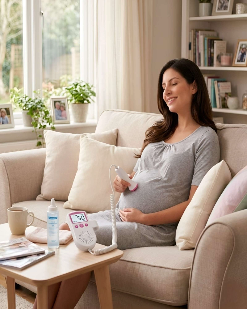 MONITOR DOPPLER FETAL PORTATIL - ESCUCHA LOS LATIDOS DE TU BEBE - 4