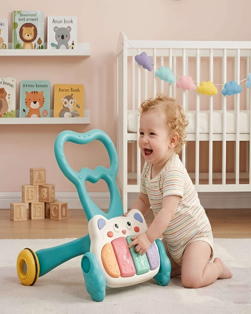 ANDADOR DE BEBE  2 EN 1 CON GIMNASIO MUSICAL INTERACTIVO - 3