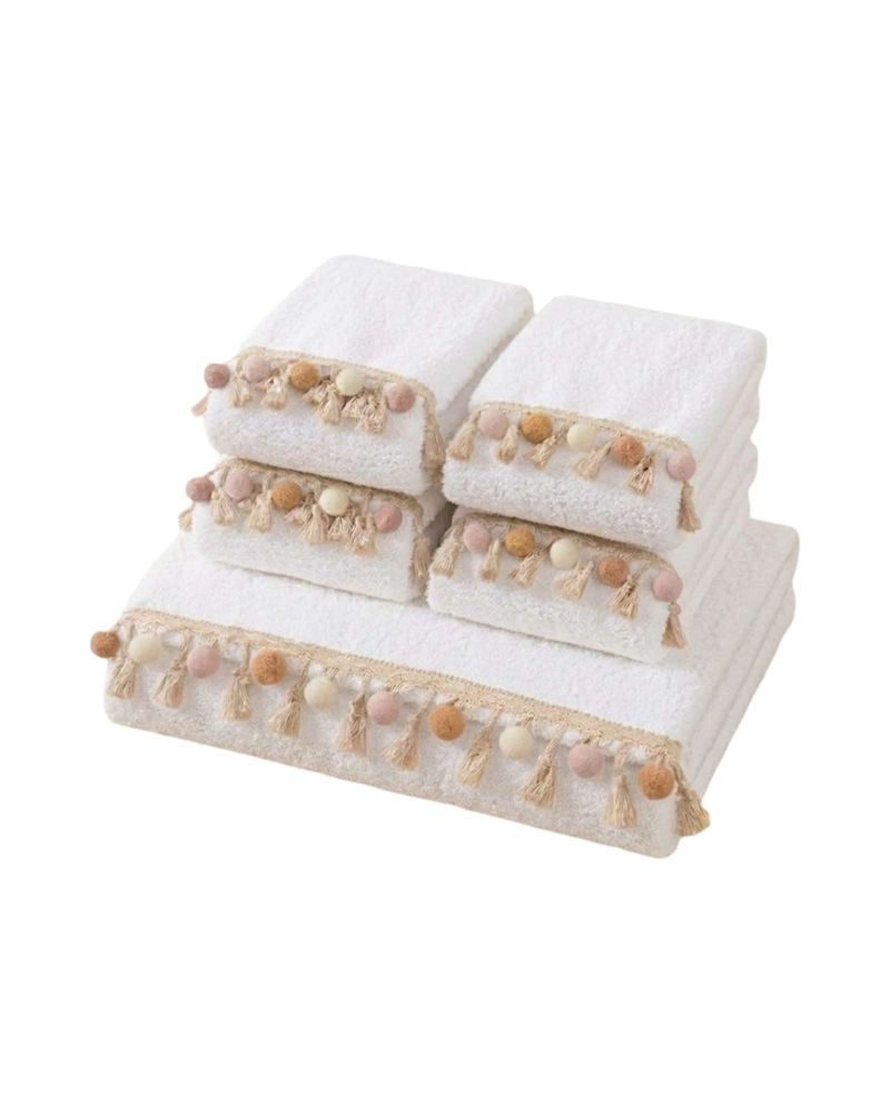 FUNDA PARA SOFA 3 CUERPOS CON FLECOS SET 5 PIEZAS - 6
