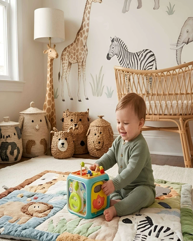 CUBO DE ACTIVIDADES DIDACTICO 6 EN 1 PARA BEBES - 1