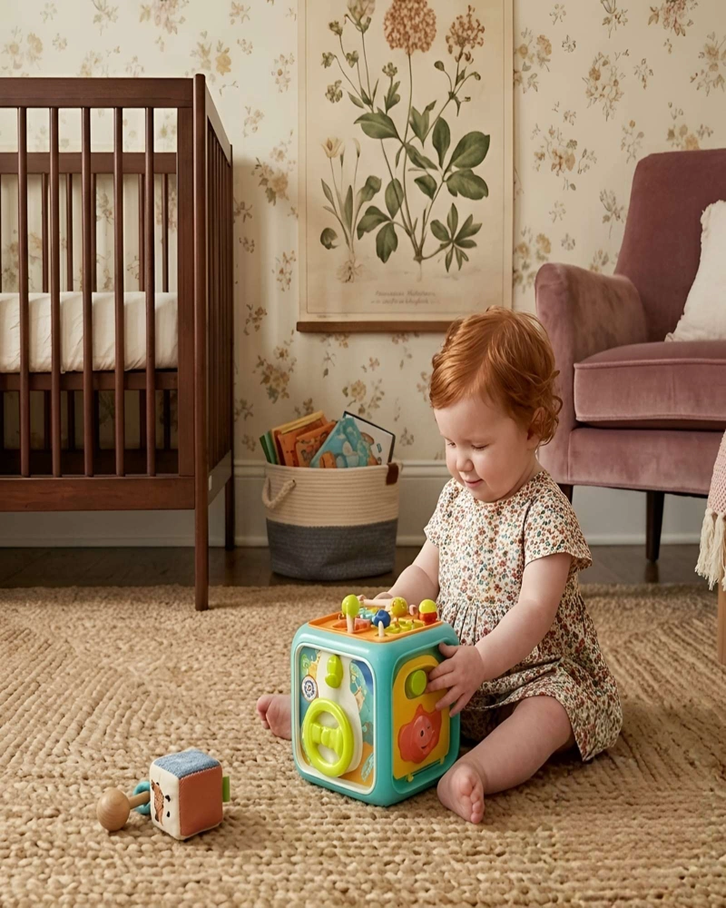 CUBO DE ACTIVIDADES DIDACTICO 6 EN 1 PARA BEBES - 5