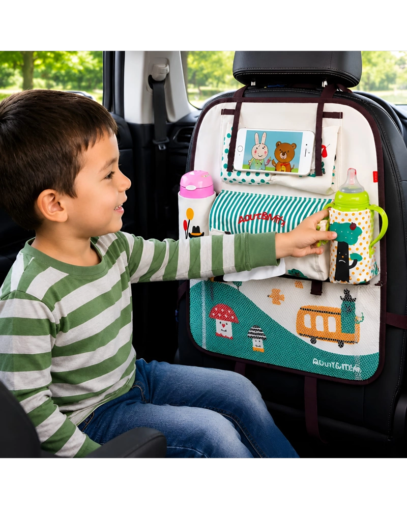 ORGANIZADOR DE ASIENTO TRASERO CON SOPORTE PARA DISPOSITIVOS - 5