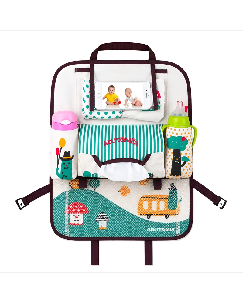 ORGANIZADOR DE ASIENTO TRASERO CON SOPORTE PARA DISPOSITIVOS - 6