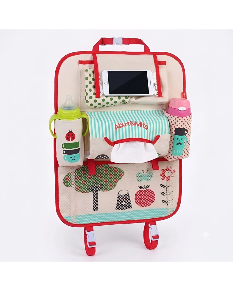 PACK DE 2 ORGANIZADORES DE ASIENTO TRASERO CON SOPORTE PARA DISPOSITIVOS - 6