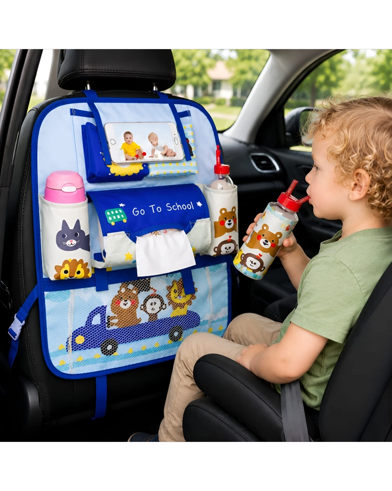 ORGANIZADOR DE ASIENTO TRASERO CON SOPORTE PARA DISPOSITIVOS - 3