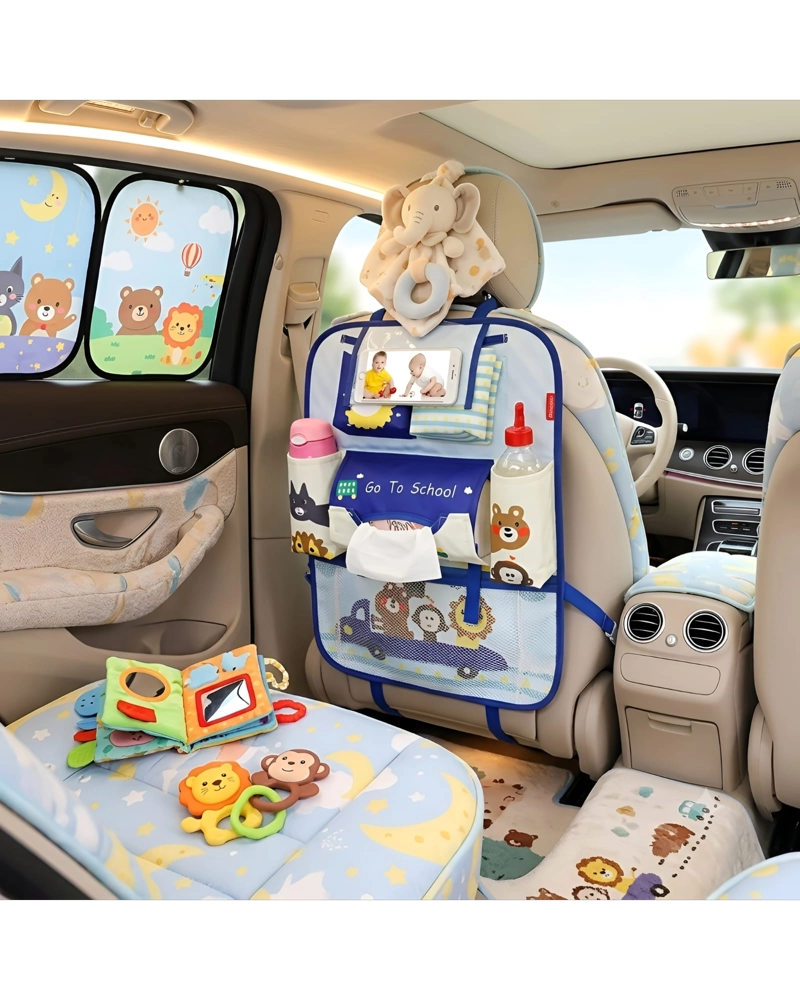 ORGANIZADOR DE ASIENTO TRASERO CON SOPORTE PARA DISPOSITIVOS - 4