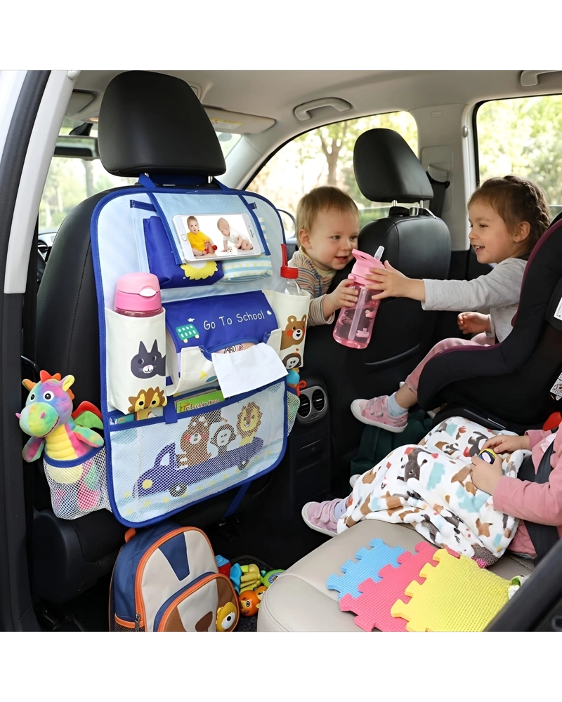 ORGANIZADOR DE ASIENTO TRASERO CON SOPORTE PARA DISPOSITIVOS - 5