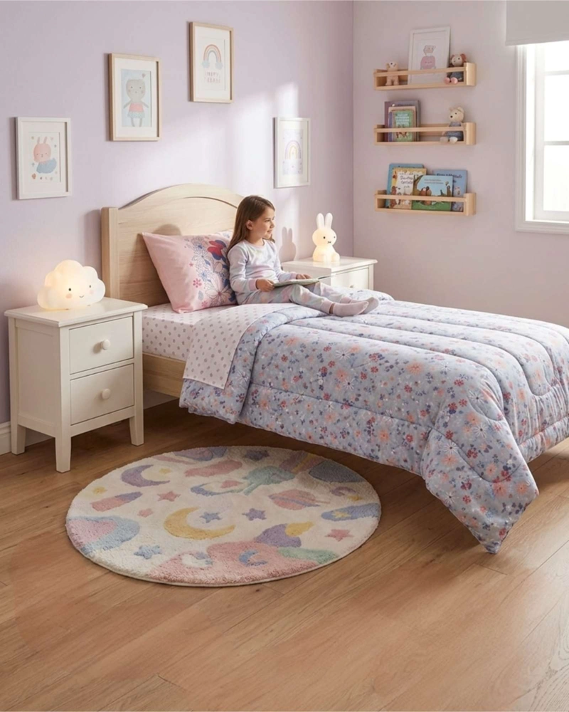 SET DE DORMITORIO INFANTIL 1.5 PLAZAS: PLUMON Y SABANAS - 2