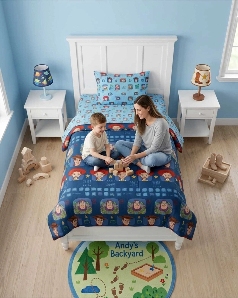 SET DE DORMITORIO INFANTIL 1.5 PLAZAS: PLUMON Y SABANAS - 5