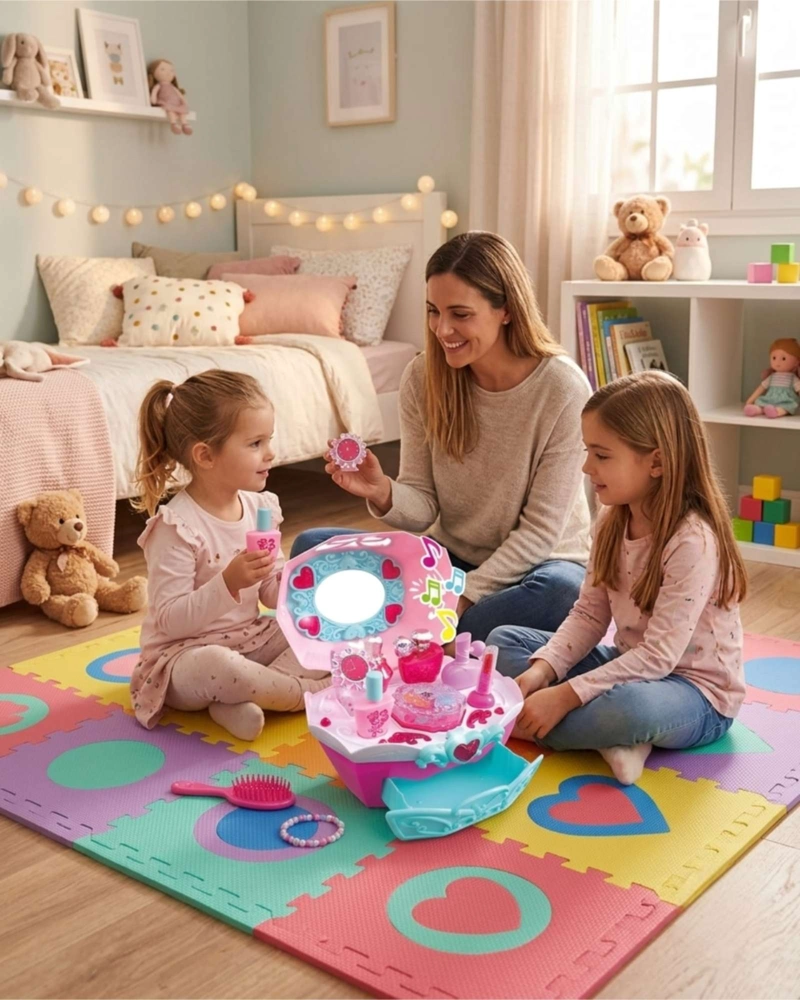 SET DE BELLEZA INFANTIL TOCADOR CON CAJON DESLIZABLE - 5