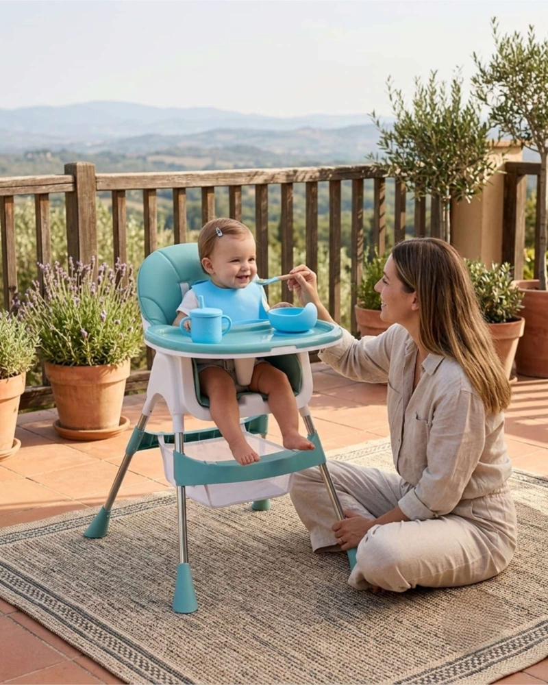 SILLA ALTA DE COMER 2 EN 1 INFANTIL AJUSTABLE - 3