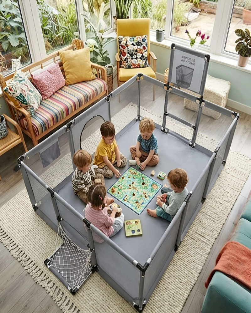 CORRAL DE JUEGOS MULTI-ACTIVIDAD PREMIUM (180 X 120 CM) - 6