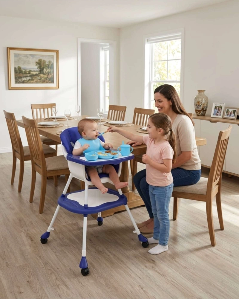 SILLA DE COMER PARA BEBE  6 EN 1 MULTIFUNCIONAL CONVERTIBLE - 3