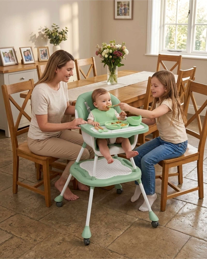 SILLA DE COMER PARA BEBE  6 EN 1 MULTIFUNCIONAL CONVERTIBLE - 2