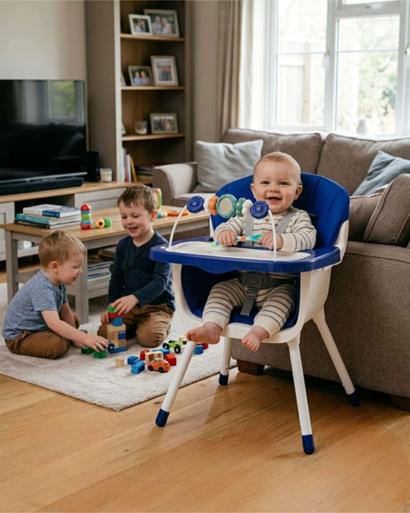 SILLA DE COMER BEBE  6 EN 1 MULTIFUNCIONAL Y SET DE ALIMENTACION - 1