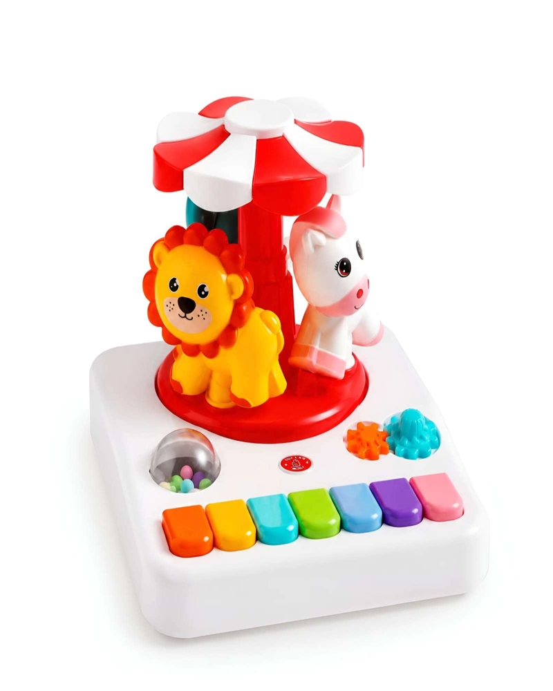 PIANO MUSICAL INTERACTIVO CON CARRUSEL DE ANIMALITOS - ESTIMULACION TEMPRANA - 7