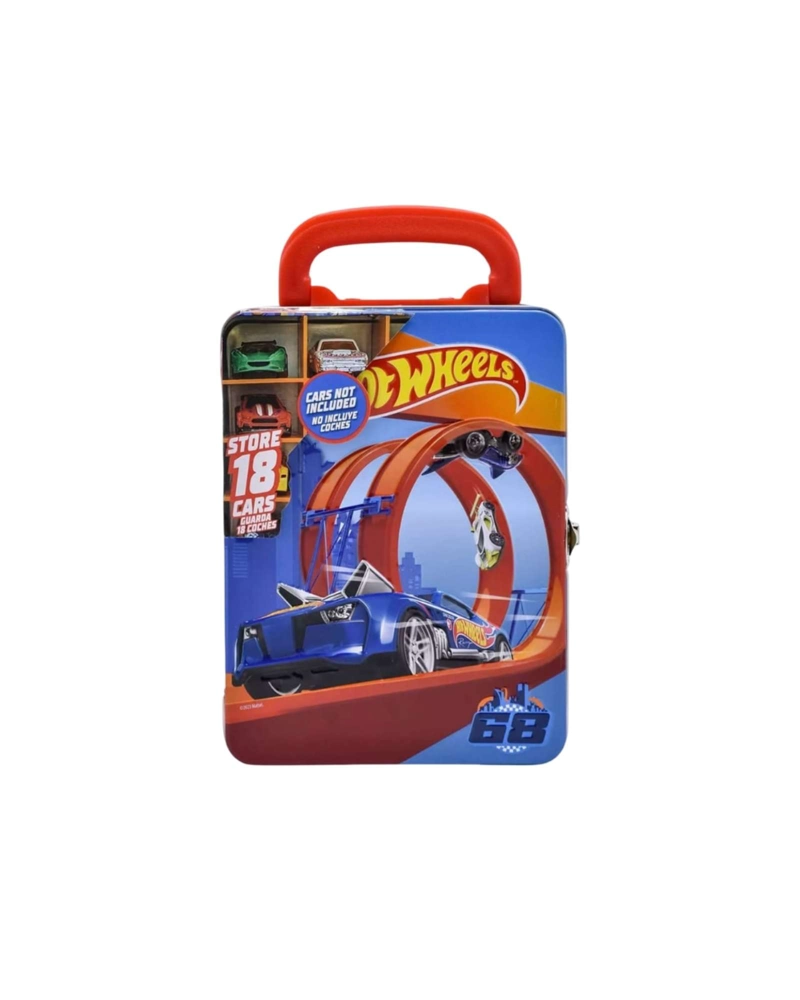 MALETA METALICA PORTA AUTOS HOT WHEELS - 6