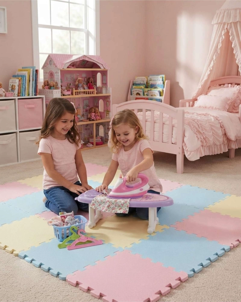 MESA DE PLANCHAR INFANTIL CON PLANCHA Y ACCESORIOS - 2
