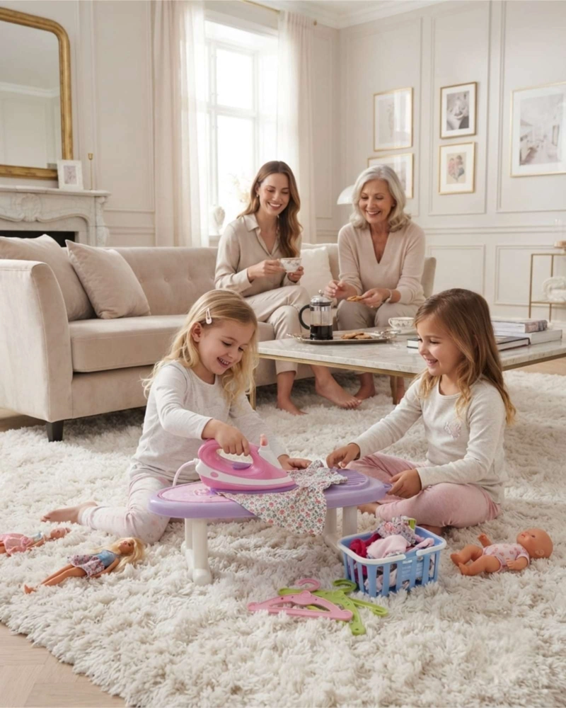 MESA DE PLANCHAR INFANTIL CON PLANCHA Y ACCESORIOS - 3