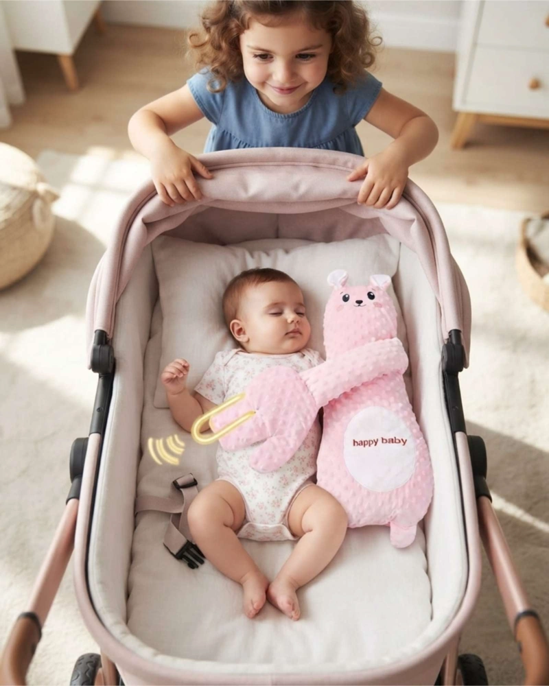 PELUCHE CON VIBRACION Y SONIDO PARA CALMAR AL BEBE - 1