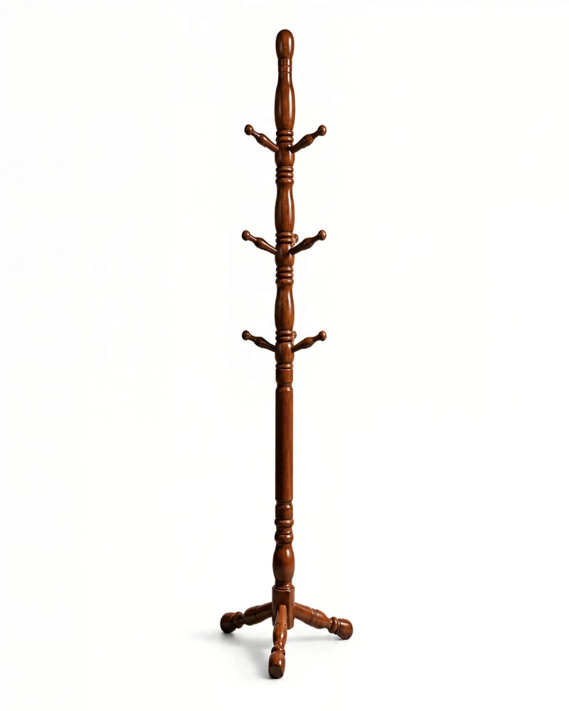 PERCHERO ORGANIZADOR DE MADERA DE ROBLE TAILANDE S 180 CM - 6