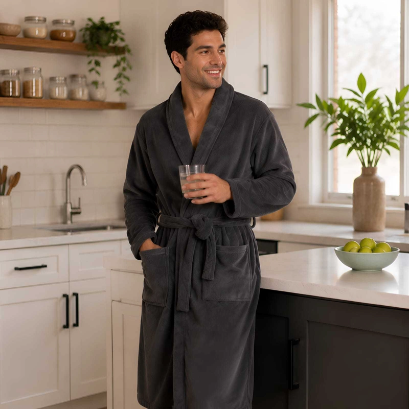 BATA DE BAÑO ULTRA SUAVE - CONFORT PREMIUM PARA TU RUTINA - 3