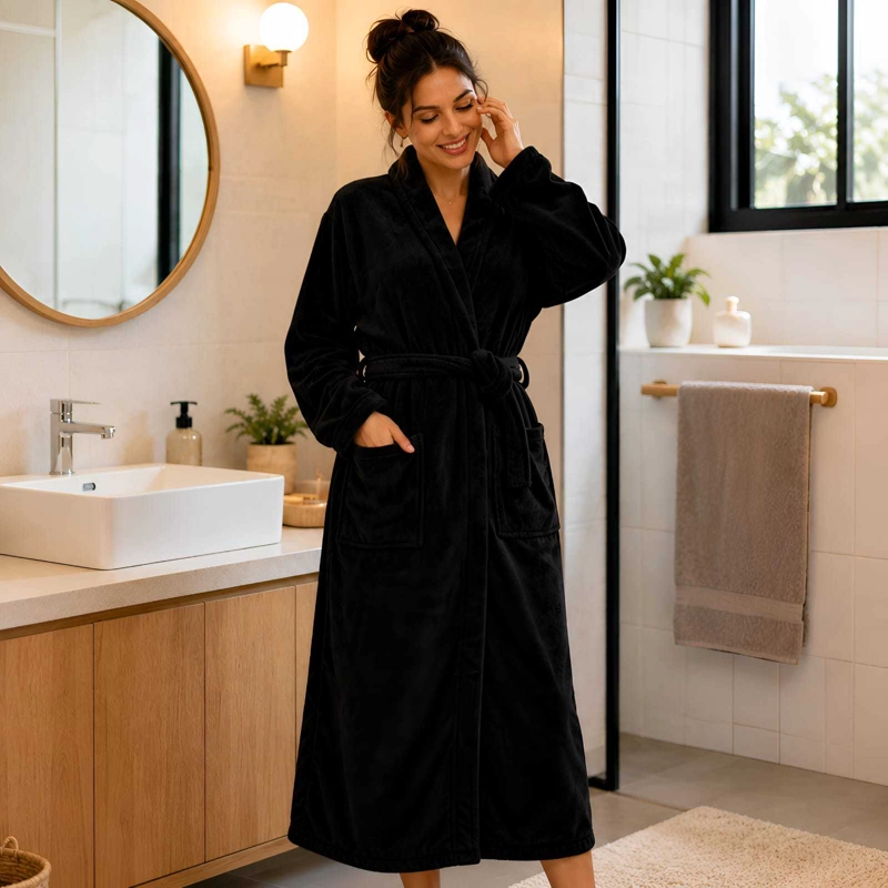 BATA DE BAÑO ULTRA SUAVE - CONFORT PREMIUM PARA TU RUTINA - 2