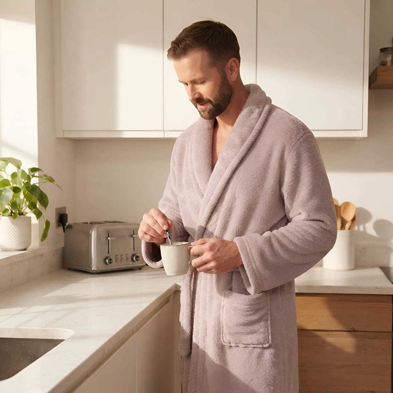 BATA DE BAÑO ULTRA SUAVE - CONFORT PREMIUM PARA TU RUTINA - 2