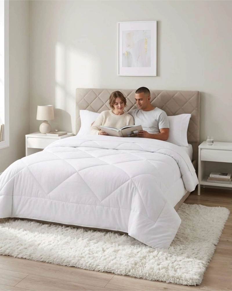 SET PLUMON NORDICO SABANAS Y ALMOHADAS DESCANSO PREMIUM SUPER KING - 2